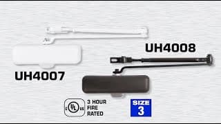 Universal Hardware UH4007 & UH4008 Heavy Duty Residential Closer Inward Opening Install Instructions thumbnail