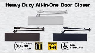 Universal Hardware UH4061/UH4062/UH4063 Top Jamb Install Instructions with Universal Mounting Plate. thumbnail