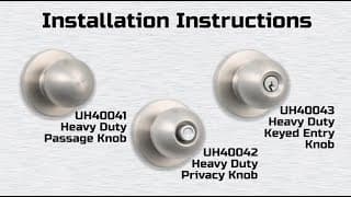 Universal Hardware Heavy Duty Knob Installation thumbnail