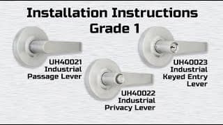 Universal Hardware Industrial Duty Lever Installation thumbnail