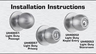 Universal Hardware Light Duty Knob Installation Video thumbnail