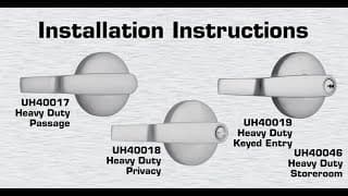 Universal Hardware Heavy Duty Cylindrical Door Locks, ANSI Grade 2, UL 3Hr Fire Rated, ADA Compliant thumbnail