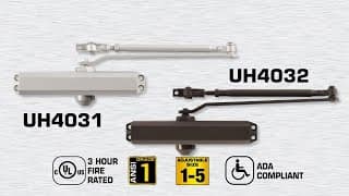 Universal Hardware UH4031/UH4032/UH4033 Heavy Duty Door Closer Top Jamb Installation Instructions thumbnail