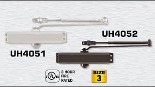 Universal Hardware UH4051/UH4052/UH4053 Medium Duty Door Closer Standard Mount Install Instructions thumbnail