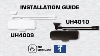 Universal Hardware UH4009 & UH4010 Light Duty Residential Closer Parallel Mount Install Instructions thumbnail